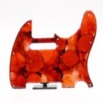 crimson reliquary – red telecaster pickguard | custom tele pickguard | alcohol ink guitar art