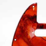 crimson reliquary – red telecaster pickguard | custom tele pickguard | alcohol ink guitar art