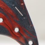 crimson flow – handmade stratocaster pickguard