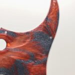 crimson flow – handmade stratocaster pickguard