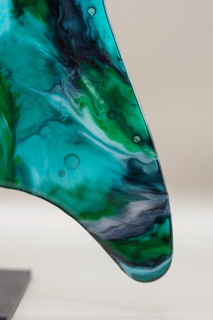 aqua tempest – handmade stratocaster pickguard