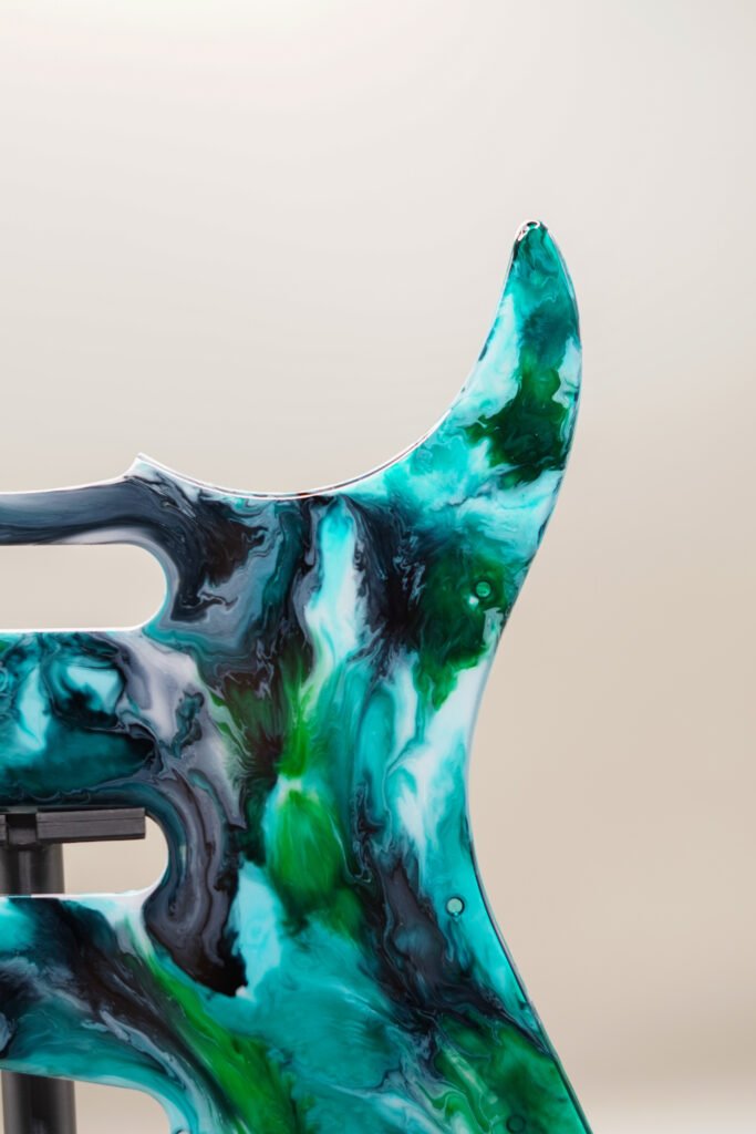 aqua tempest – handmade stratocaster pickguard