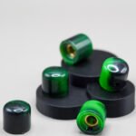 green neon glow custom guitar knobs resin made