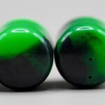 green neon glow custom guitar knobs resin made