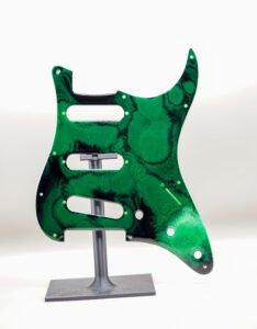 neon pulse – custom epoxy resin strat pickguard | one of one