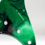 neon pulse – custom epoxy resin strat pickguard | one of one