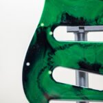 neon pulse – custom epoxy resin strat pickguard | one of one