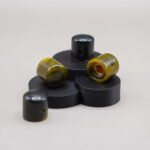 orange neon glow custom guitar knobs resin made