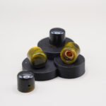 orange neon glow custom guitar knobs resin made