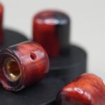 crimson ember custom guitar knobs resin made