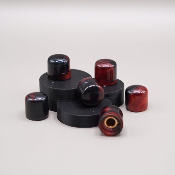 crimson eclipse custom guitar knobs resin made