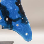 resin poured strat pickguard – “electric drift” | epoxica guitars™ | one of one art piece