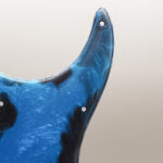 resin poured strat pickguard – “electric drift” | epoxica guitars™ | one of one art piece