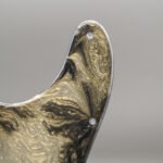 obsidian gold resin tele pickguard: black marble swirl