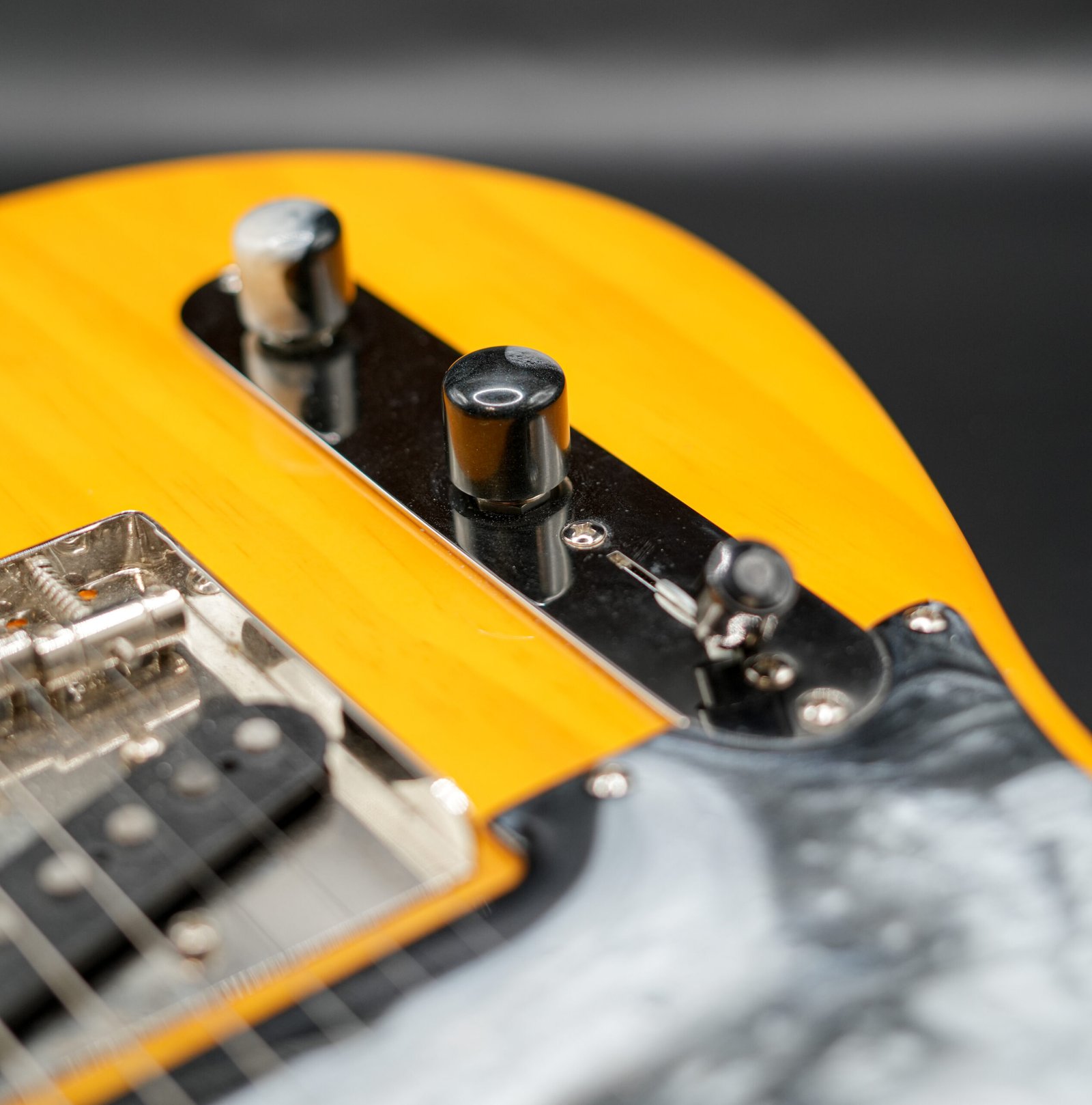 marble fade epoxy resin guitar knobs