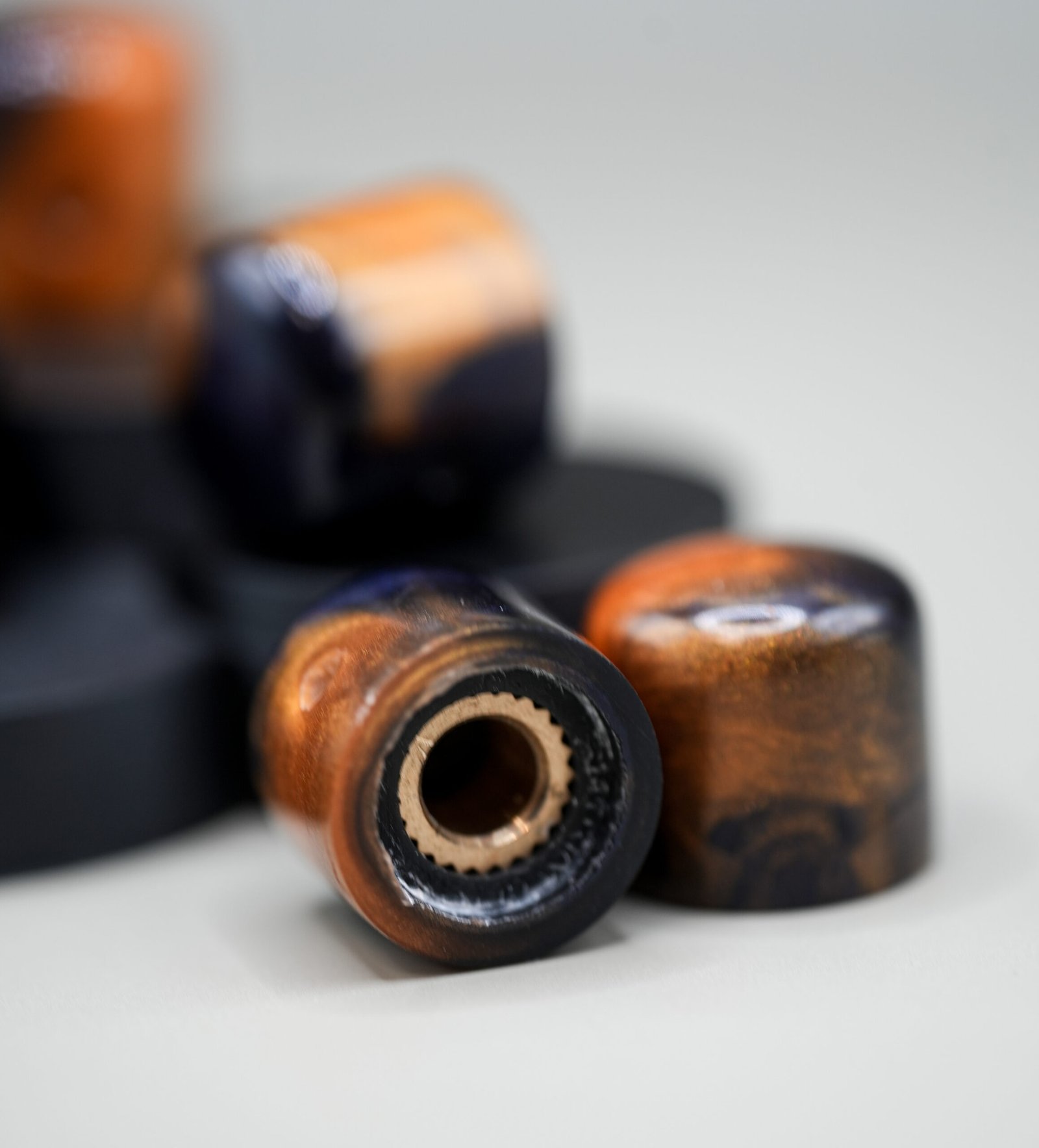 cosmic brass epoxy resin guitar knobs