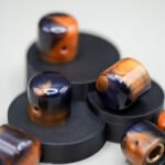 cosmic brass epoxy resin guitar knobs