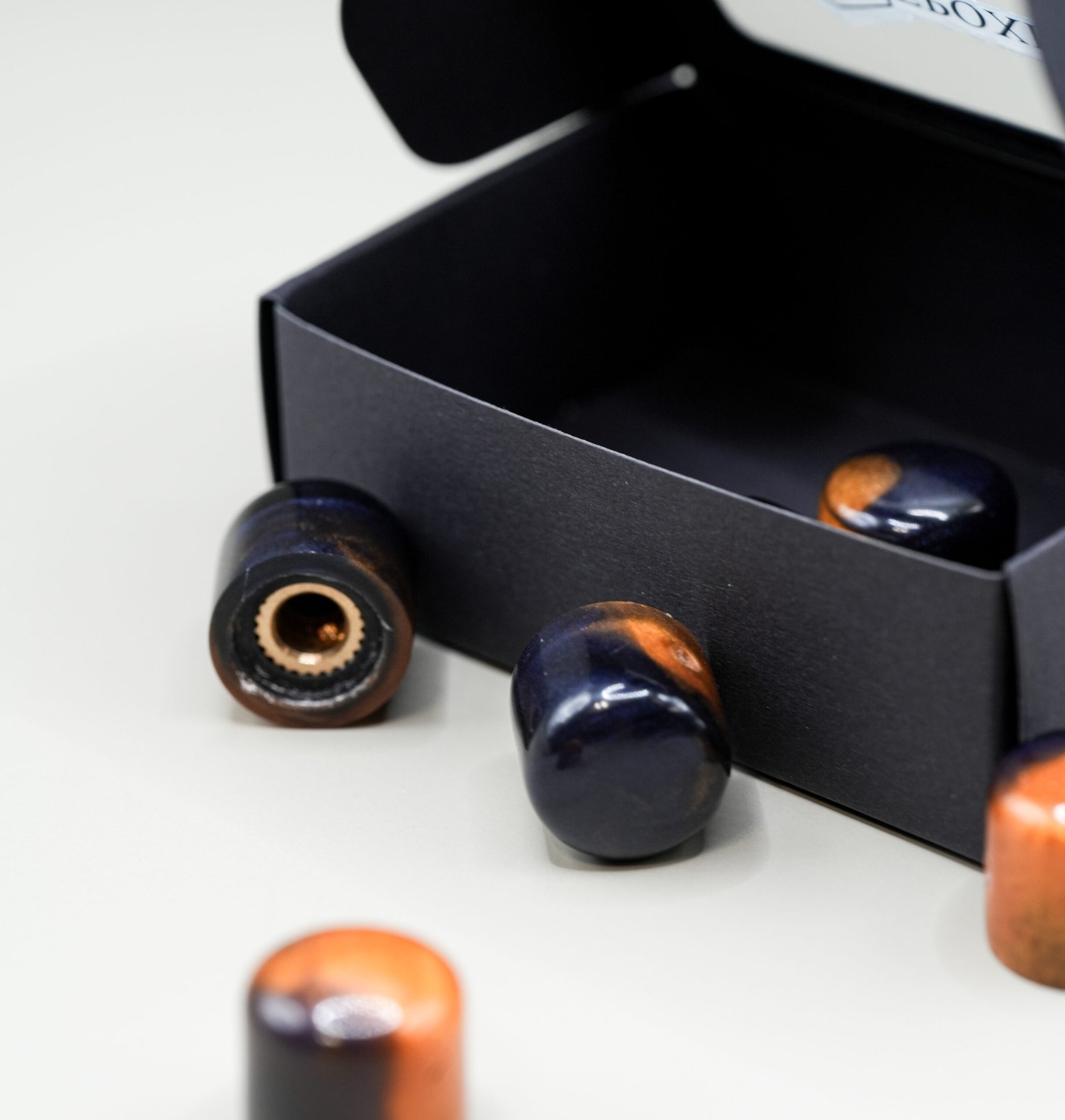 cosmic brass epoxy resin guitar knobs