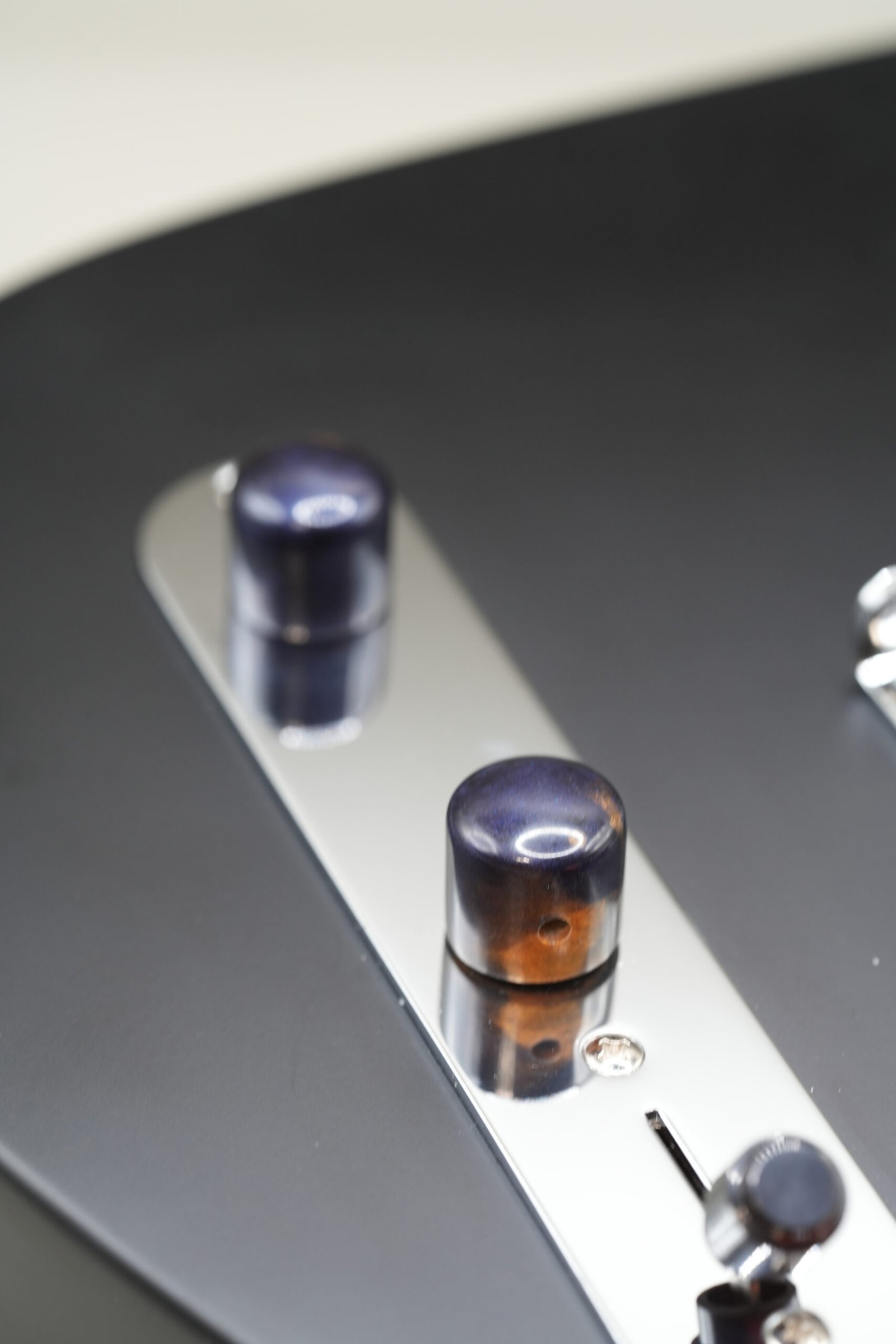 cosmic brass epoxy resin guitar knobs