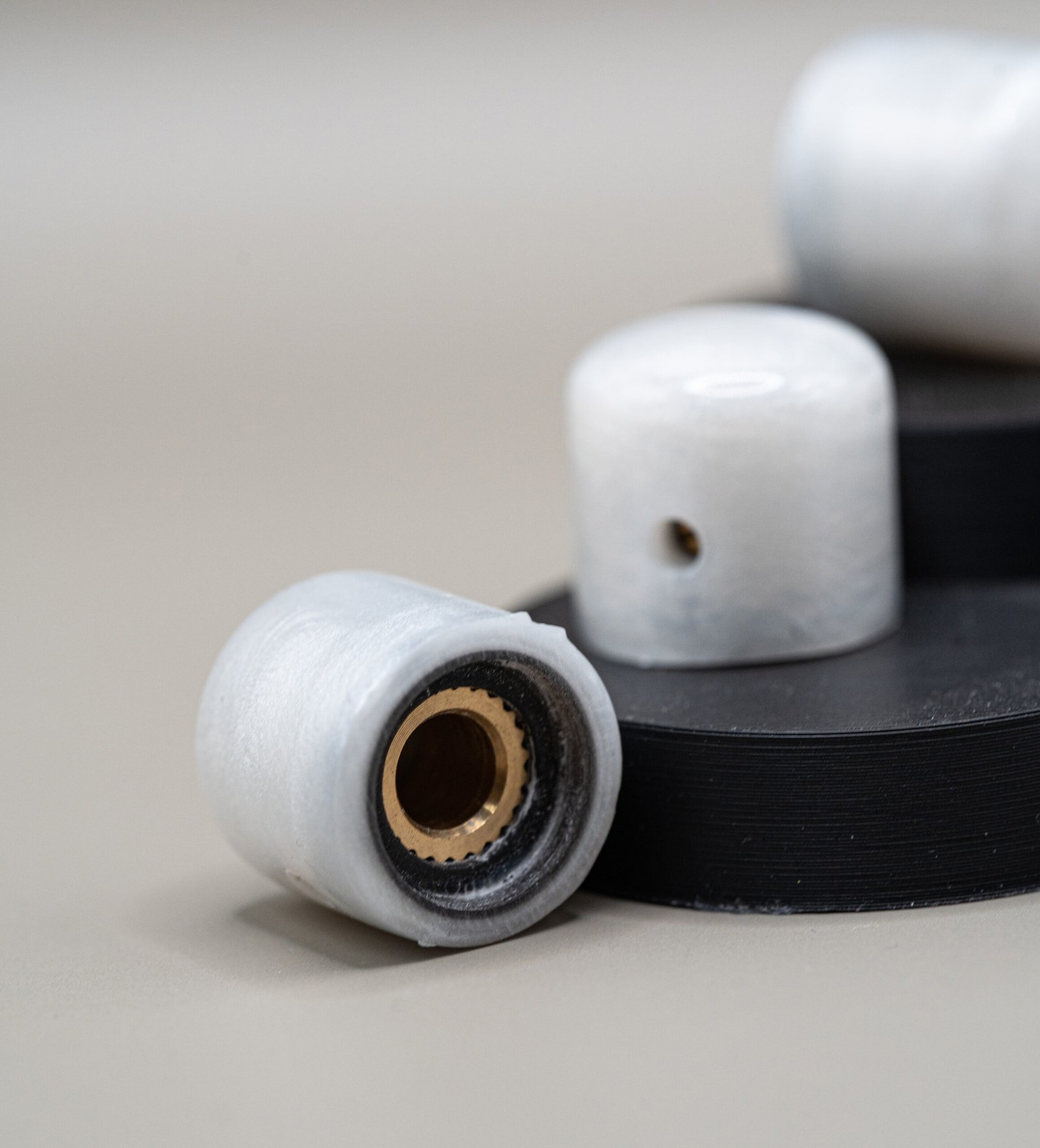 white pearl epoxy resin guitar knobs