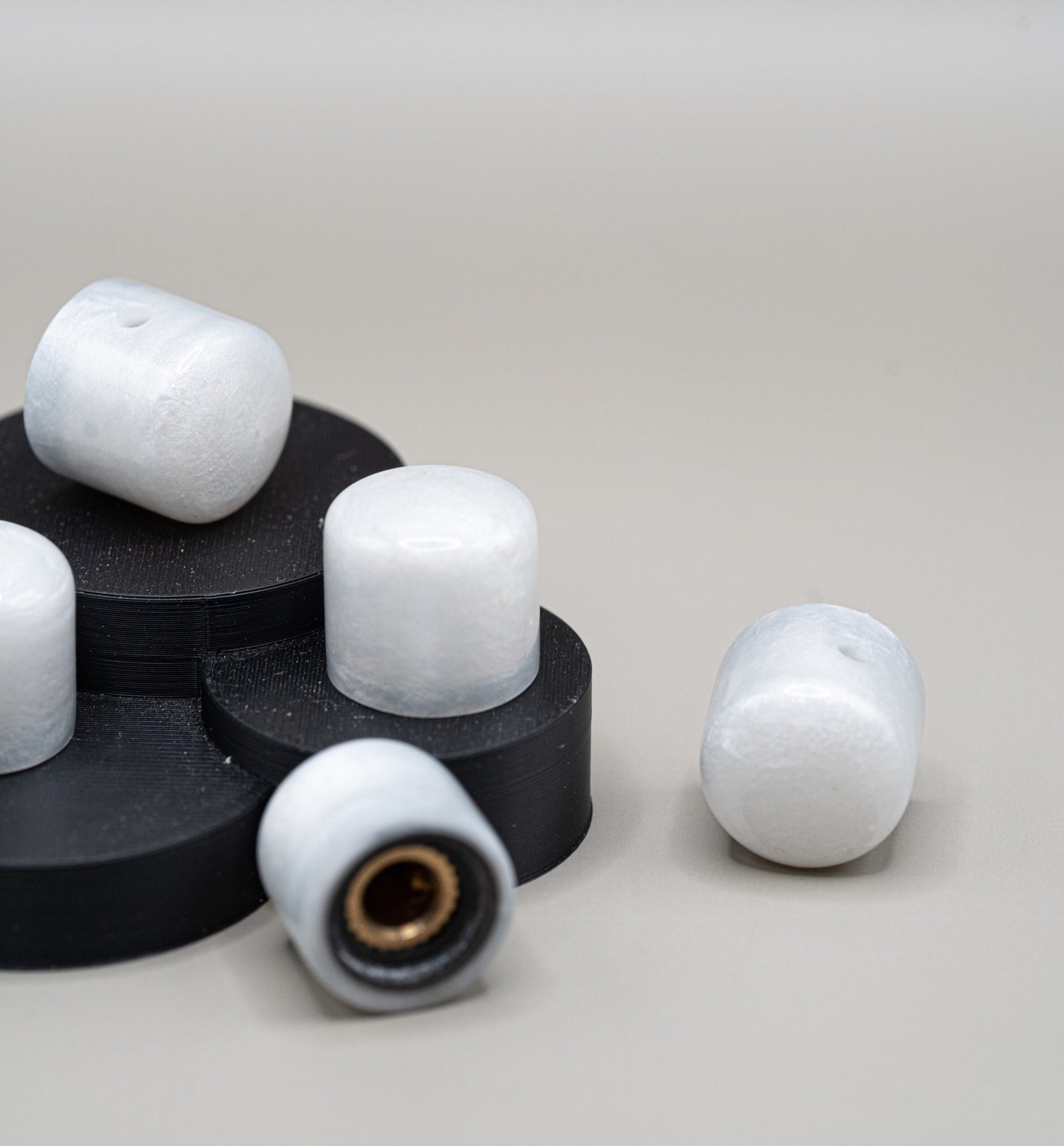 white pearl epoxy resin guitar knobs