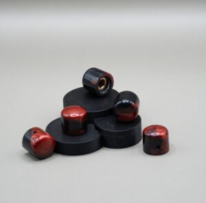crimson eclipse epoxy resin guitar knobs