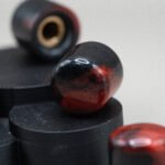 crimson eclipse epoxy resin guitar knobs