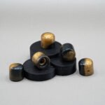 mayan obsidian epoxy resin guitar knobs