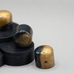 mayan obsidian epoxy resin guitar knobs