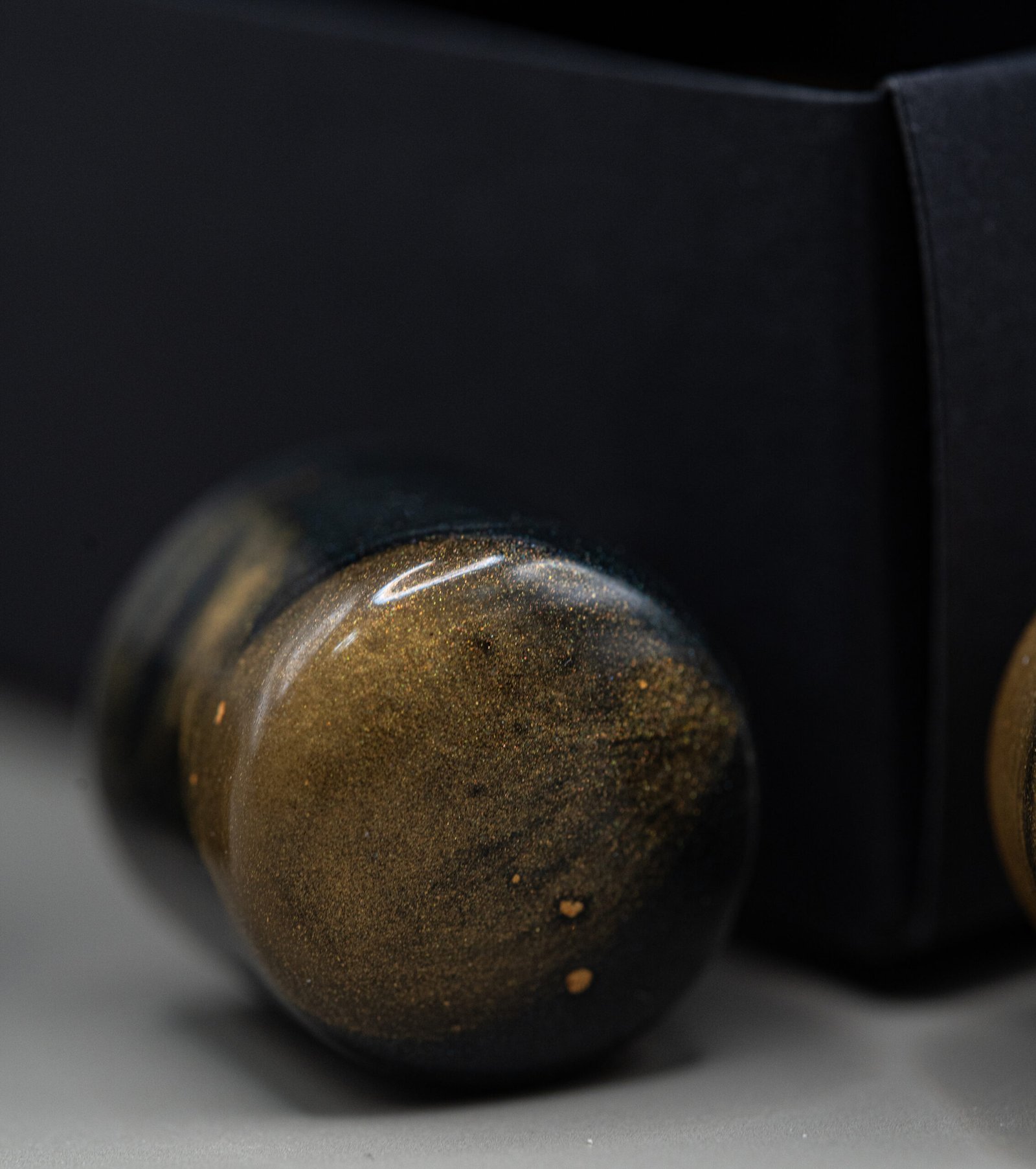 mayan obsidian epoxy resin guitar knobs