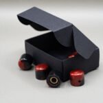 crimson eclipse epoxy resin guitar knobs