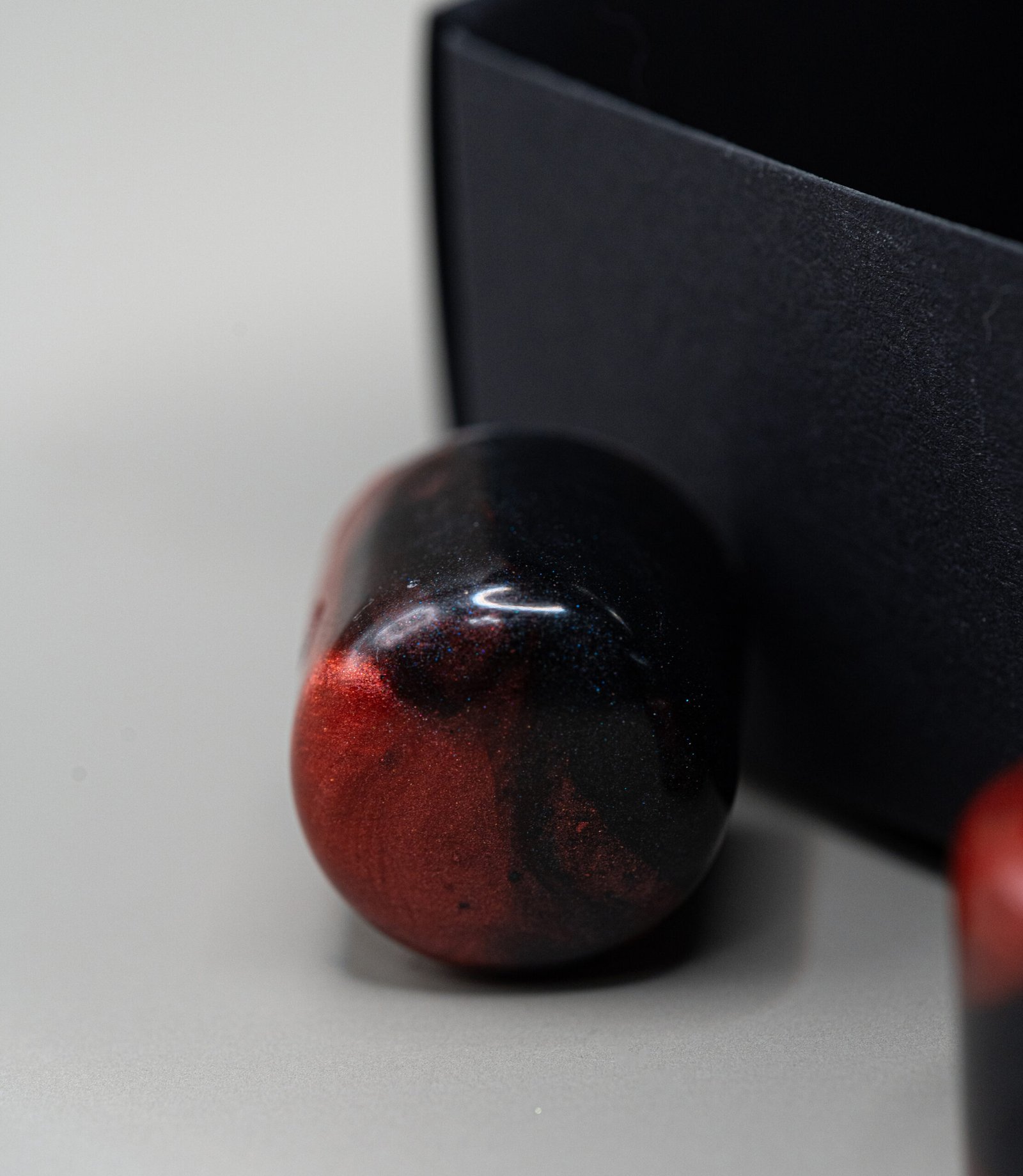 crimson eclipse epoxy resin guitar knobs