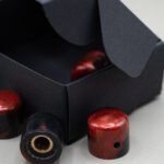 crimson eclipse epoxy resin guitar knobs