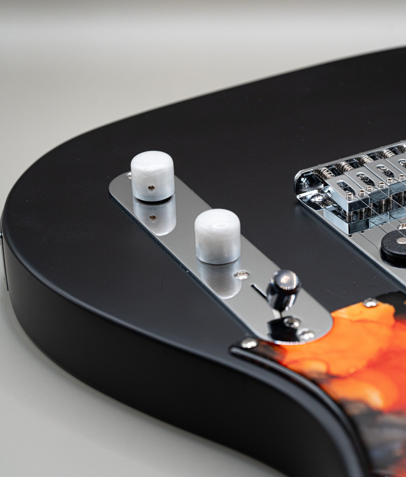 white pearl epoxy resin guitar knobs