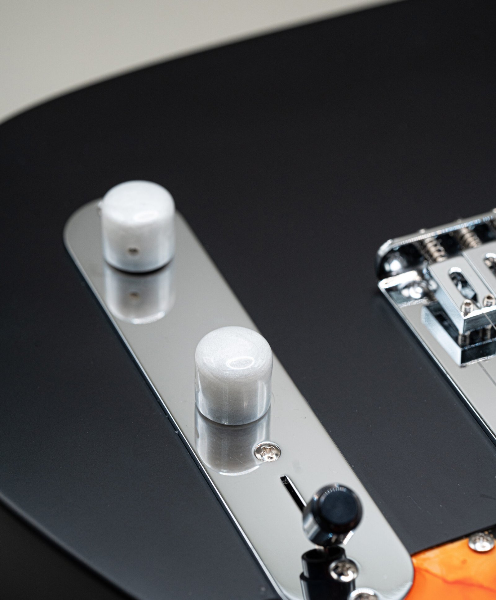 white pearl epoxy resin guitar knobs