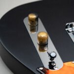 mayan obsidian epoxy resin guitar knobs