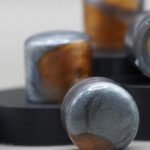 aureum forge – gold & metallic grey resin