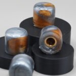 aureum forge – gold & metallic grey resin