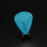 electric azure – handmade resin guitar pick | boutique pick | medium & large sizes