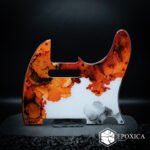 koi rebirth – epoxy resin pickguard