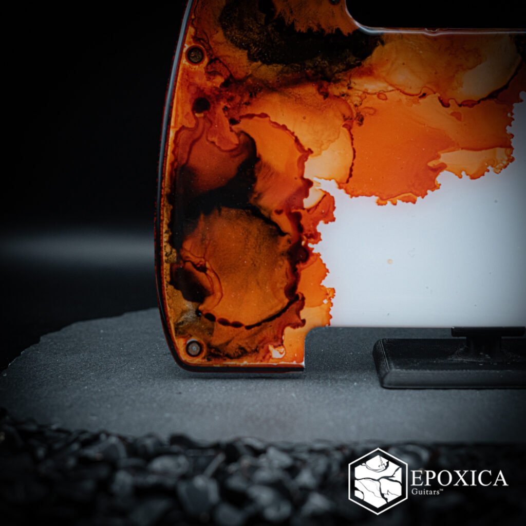 koi rebirth – epoxy resin pickguard