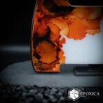 koi rebirth – epoxy resin pickguard