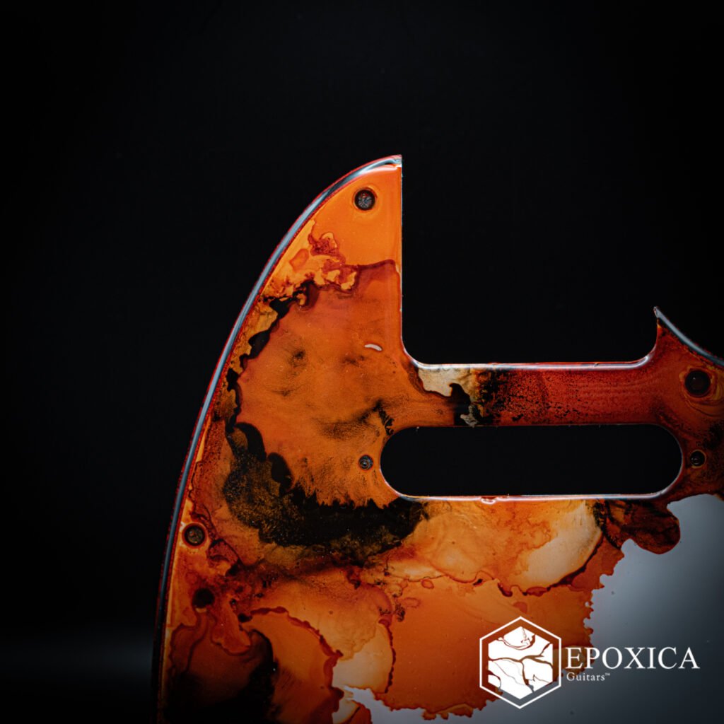 koi rebirth – epoxy resin pickguard