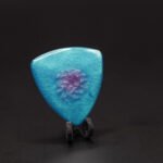 electric azure – handmade resin guitar pick | boutique pick | medium & large sizes (copy)