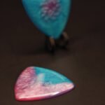 electric azure – handmade resin guitar pick | boutique pick | medium & large sizes (copy)