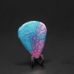 electric azure – handmade resin guitar pick | boutique pick | medium & large sizes (copy)