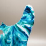 cerulean waves – cerulean & ocean blue telecaster pickguard alcohol ink on resin (copy)