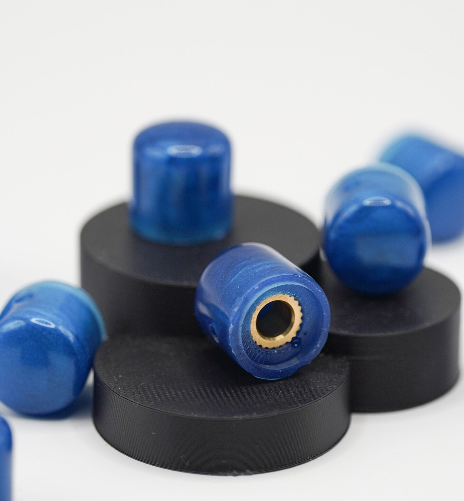 pacific blue epoxy resin guitar knobs