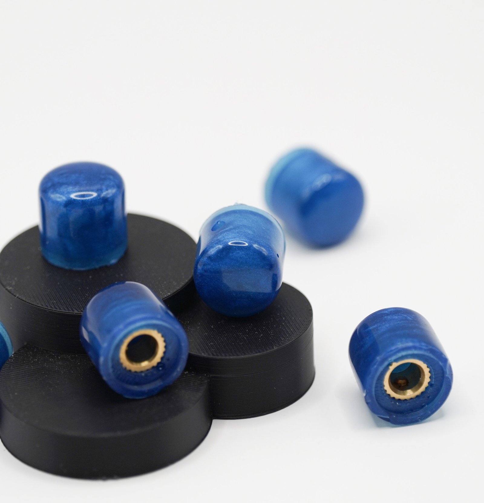 pacific blue epoxy resin guitar knobs