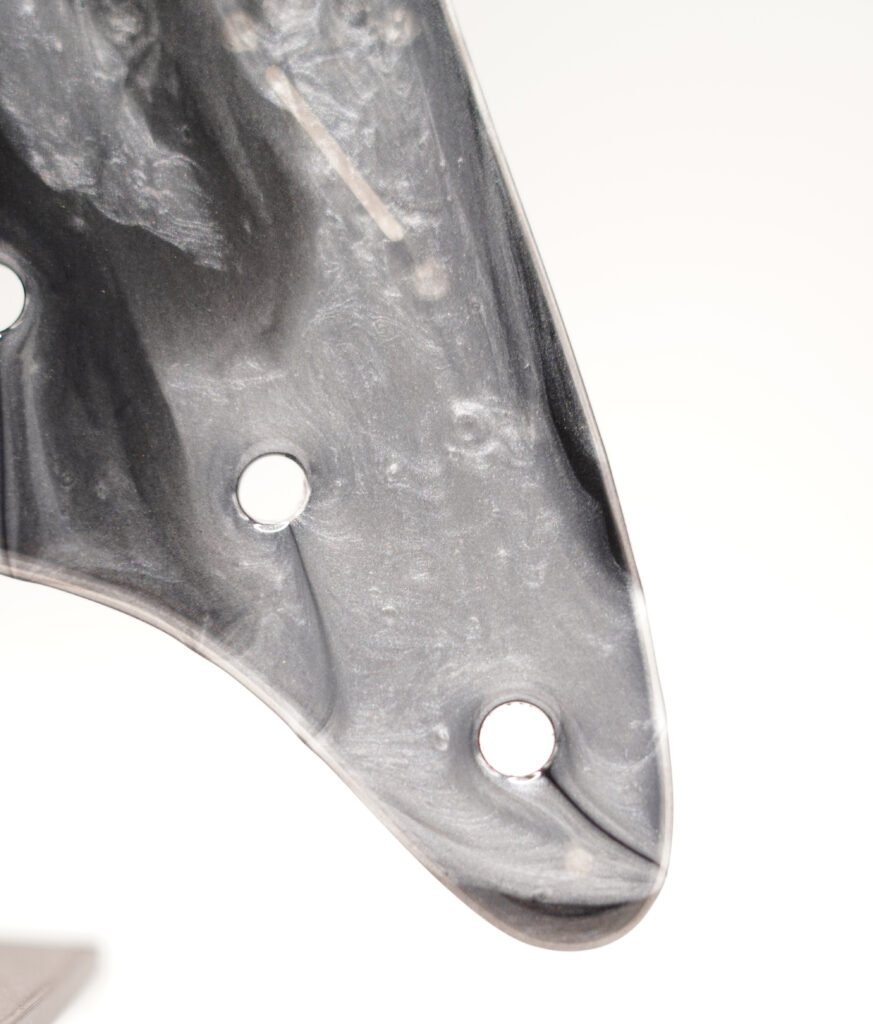 white pearl eclipse epoxy resin pickguard
